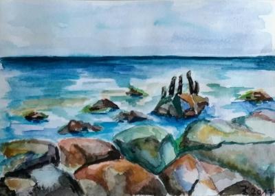 Stones and sea